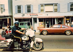 Motorcycle Ptl. A. Vecchi, father of current Motorcycle Patrol Unit Sgt. S. Vecchi