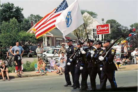 4/July/06 Honor Guard (L to R) Sgt Vecchi, Ptls Scharath, Butler, Lincoln, and Nelson