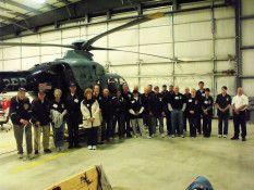 Class Photo at the Mass State Police Air Wing Hangar