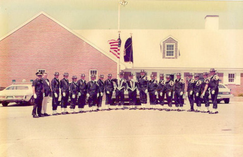 Chief Richard Nagle with Plymouth Police Honor Guard (circa 1978)