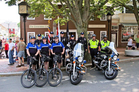 Plymouth Police Personnel assembled for Memorial Day Parade (2009)