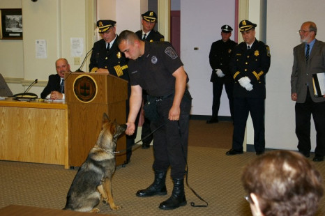 Donation of K-9 "Kaiser" is accepted at Selectman's Meeting (17/May/11)