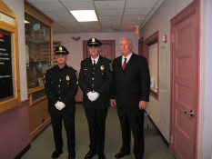 wearing in of Sgt. Coughlin and Lt. McNamee; accompanied by Chief Robert Pomeroy (July/2006)