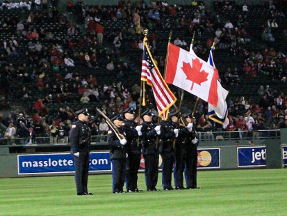 Plymouth Police Honor Guard at Fenway Park (Red Sox vs. Blue Jays)