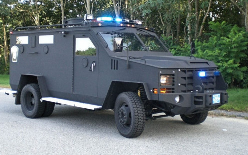 Armored Special Response Vehicle - Right Front Side View
